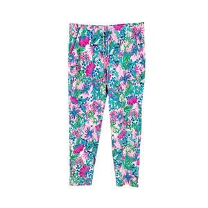 Lilly Pulitzer Pants Emora Knit Mandevilla Baby Paradise Petals Size Large